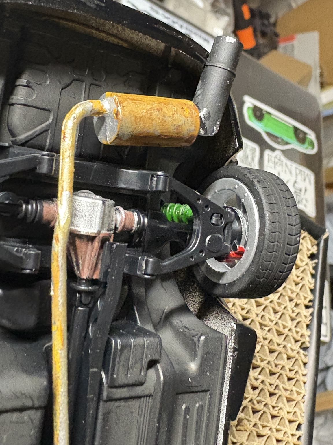 Suspension and exhaust detail